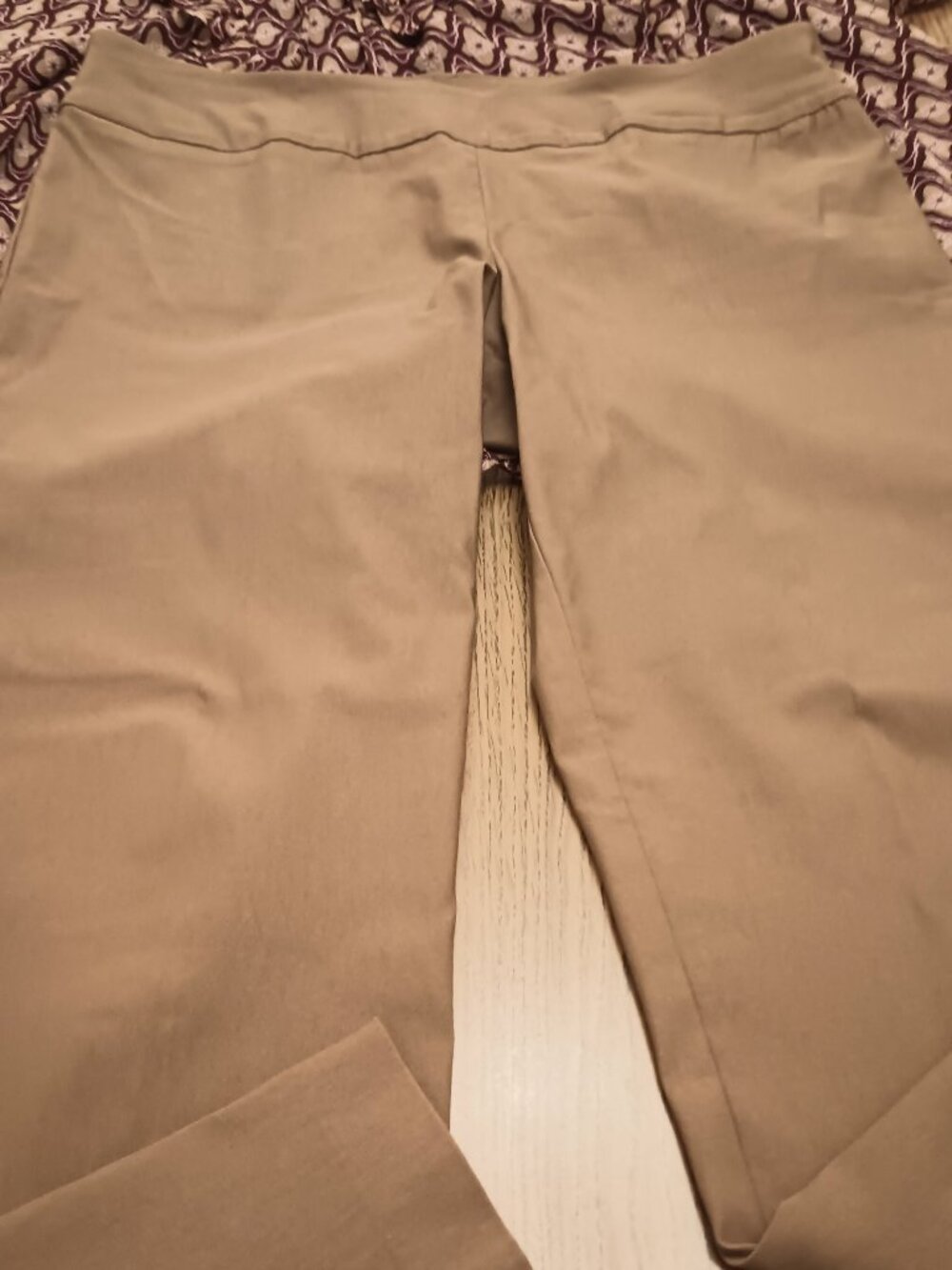 Nordstrom Size 16 Tan Pull-on Ankle Pants